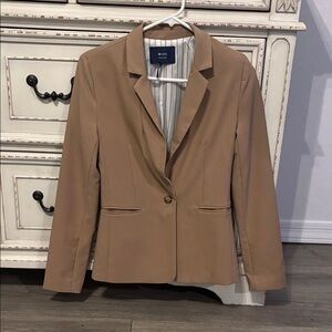 Mango Classic Tan Blazer for Women